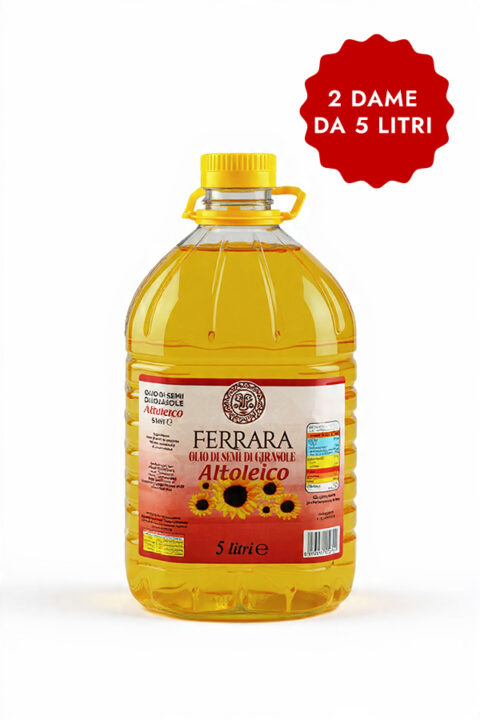 OLIO DI SEMI DI GIRASOLE ALTOLEICO - Lt 5