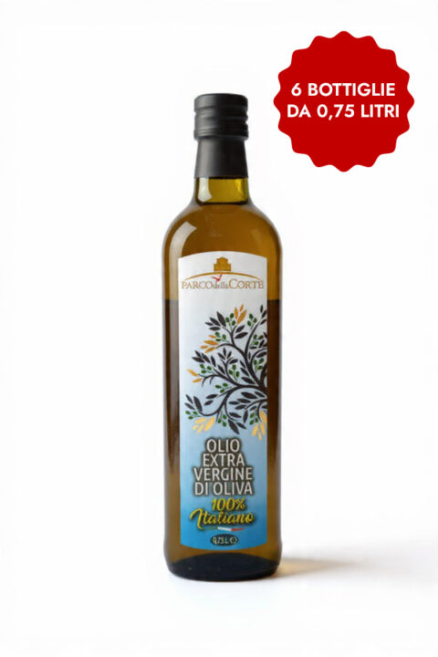 OLIO EXTRAVERGINE DI OLIVA 100% ITALIANO - Lt 0.75